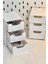 Tidy 4 Adet Mini Çekmece Organizer 3 Çekmeceli Çok Amaçlı Düzenleyici -Takı Hobi Aksesuar Organizeri 5