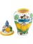 Sicilian Lemon Collection Handmade Seramik Limoncello Büyük Vazo 2