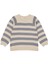 Gri Çizgili Triko Erkek Çocuk Kazak 1