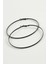 Allzey Düz Metal Halka Küpe 8-9-10 Cm-8 cm 1