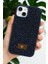 iPhone 13 / 14 / 15 Uyumlu – Elmas Tasarımlı, Lacivert Taşlı, Işıltılı Pırlanta Silikon Kılıf 3