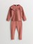 Yeni Sezon Fırfırlı Basic Kız Bebek Pijama Takım 1