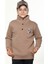 Üç Iplik Erkek Çocuk Sweatshirt-Düğmeli Yaka Detaylı 1