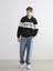 Yeni Sezon Dik Yaka Renk Bloklu Erkek Sweatshirt 2