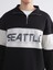 Yeni Sezon Dik Yaka Renk Bloklu Erkek Sweatshirt 3