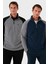 Slim Fit Yarım Fermuarlı Kışlık Şardonlu 2'li Paket Polar Erkek Polar 5906055S2 1