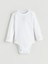 Yeni Sezon Bisiklet Yaka Basic Kız Bebek Çıtçıtlı Bodysuit 2'li 5