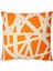 Nastri Turuncu Beyaz 60X60 cm Dekoratif Yastık 2
