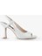 Beyaz Topuklu Ayakkabı 1