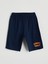 Yeni Sezon Beli Lastikli Yazı Baskılı Erkek Çocuk Pijama Şort 1