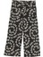 Siyah Baskılı Kız Çocuk Pantolon 3