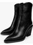 Kadın Bellini Siyah Cilt Kovboy Bot 4
