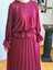 Bordo Piliseli Etek + Bluz Takım 5076 1