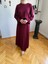 Bordo Piliseli Etek + Bluz Takım 5076 5