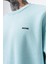 Erkek Respire Yazı Detaylı Basic Oversize Sweatshirt Bebe Mavi 4