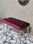 Krom Tel Ayaklı 90 cm Puf Bench - Puf - Bench - Kasalı Oturak - Oturak - Yatak Ucu Puf Bordo Renk 90 x 40 Boyut/ebat 4