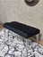 Krom Tel Ayaklı 90 cm Puf Bench - Puf - Bench - Kasalı Oturak - Oturak - Yatak Ucu Puf Siyah Renk 90 x 40 Boyut/ebat 4