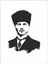 Mustafa Kemal Atatürk Sticker Silüet Araba Sticker - 20CMX15CM 1