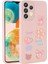 Galaxy A13 4g Kılıf Kabartma Figürlü Parlak N7TH Toys Silikon Kapak-Pembe 1