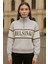 Önü Fermuarlı Helsinşı Baskılı Kısa Sweat 3