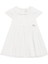 Beyaz Kısa Kollu Kız Bebek Elbise 1