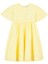 Sarı Kısa Kollu Kız Çocuk Elbise 1