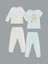 Yeni Sezon Baskılı Kız Bebek Pijama Takım 2'li 1