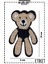 Ütü ile Yapışan Dokuma Arma Peluş, Kolej, Punch, Bear, Uzun Ayı Modeli 1