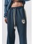 Erkek Şerit Detaylı Modal Baggy Eşofman Altı Petrol 5