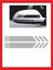 Araba Aynası Için Şerit Sticker - Oto Sticker - Araba Sticker - 20CM x 2,5 cm 2 Adet 1