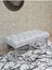 Krom Tel Ayaklı 90 cm Puf Bench - Puf - Bench - Kasalı Oturak - Oturak - Yatak Ucu Puf Gri Renk 90 x 40 Boyut/ebat 1