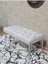 Krom Tel Ayaklı 90 cm Puf Bench - Puf - Bench - Kasalı Oturak - Oturak - Yatak Ucu Puf Gri Renk 90 x 40 Boyut/ebat 4