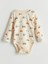 Yeni Sezon Bisiklet Yaka Baskılı Erkek Bebek Çıtçıtlı Bodysuit 2'li 3