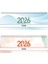 2026 Spiralli Masa Takvimi 12X33 cm 504-BTK 2 Adet 1