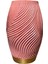 Vera Textured Pembe Seramik Vazo 1