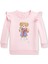 Pembe Ayıcık Baskılı Bebek Sweatshirt 1