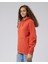 Mooncover Kadın Kapşonlu Kanguru Cepli Sweatshirt – Bordo 7
