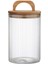 Acacia 800 ml Akasya Vakum Kapak Borosilikat Yuvarlak Cam Kavanoz 10X12 cm 3