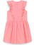 Koyu Pembe Fırfırlı Kolsuz Kız Çocuk Elbise 2