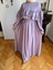 Lila Çift Fırfırlı Robalı Elbise 5068 2
