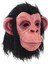 Siyah Saçlı Kafaya Tam Geçmeli Lateks Şempanze Maskesi - Lateks Maymun Orangutan Goril Maske Et Maske (4887) 3