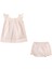 Pembe Pötükareli Fırfırlı Tunik ve Bloomer Şort Kız Bebek 2'li Set 3