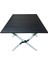 Portatif Alüminyum Kamp Masası Siyah 60x82x48cm 5