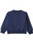 Lacivert Silver Logo Baskılı Kız Çocuk Sweatshirt 2
