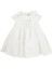 Beyaz Kısa Kollu Kız Bebek Elbise 1