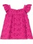 Fuşya Kolsuz Kız Bebek Elbise 2