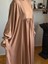 Camel Kol Bağlamalı Oversize Elbise 1001 1