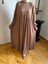 Camel Kol Bağlamalı Oversize Elbise 1001 4