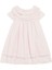 Pembe Kısa Kollu Kız Bebek Elbise 1