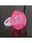 Kristal Tasarımlı LED Glow Işıklı 3 Modlu Pembe Yüzük 3.5 x 5 cm (4887) 1